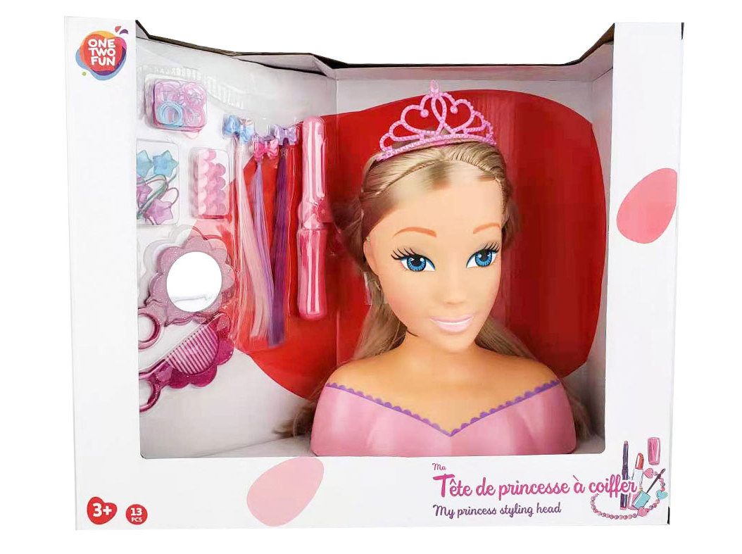 BUSTO DE BONECA ONE TWO FUN COM ACESSÓRIOS