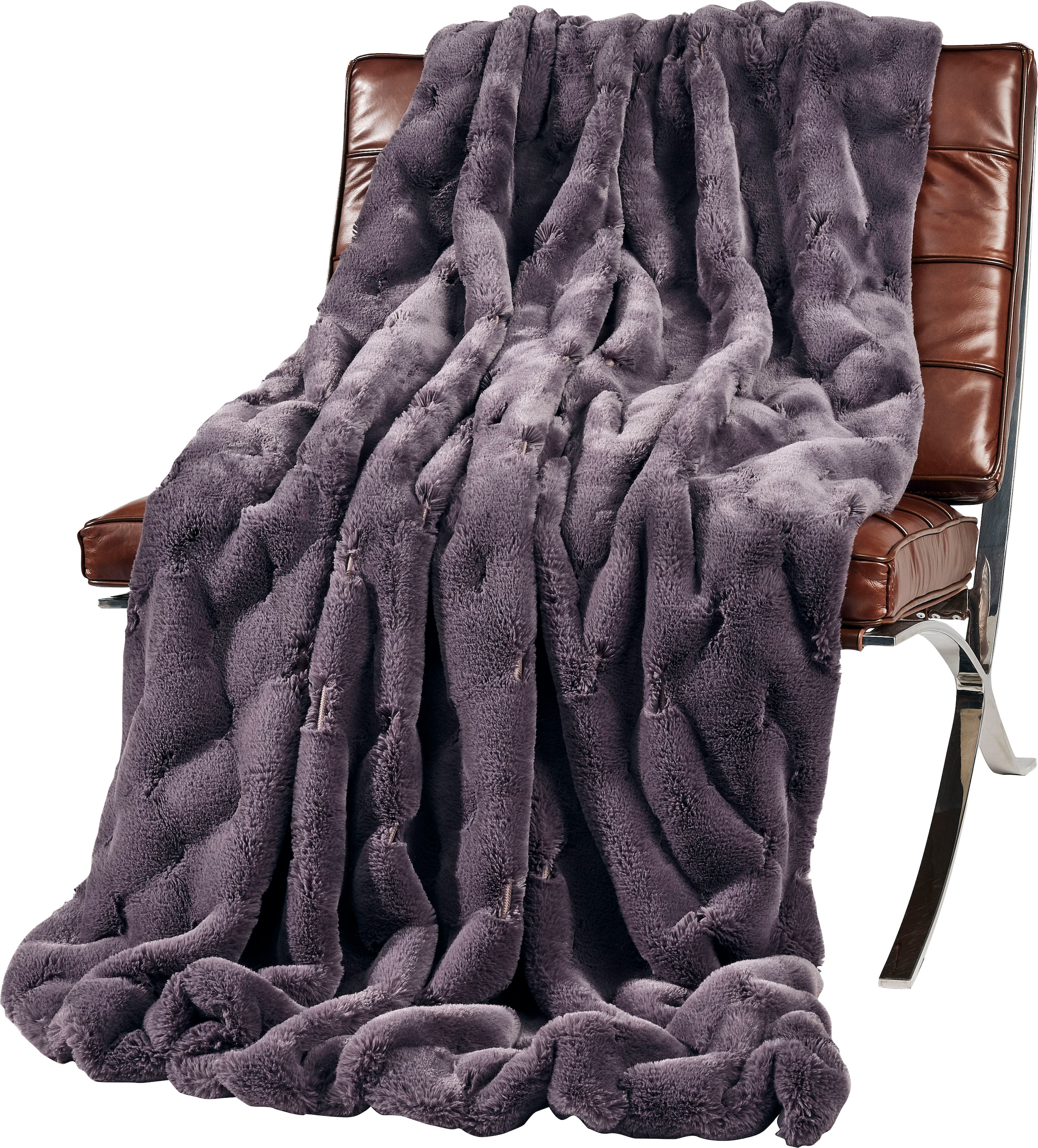Star Home Textil Wohndecke »Rhombus« besonders weich, hochwertig, Kuscheldecke