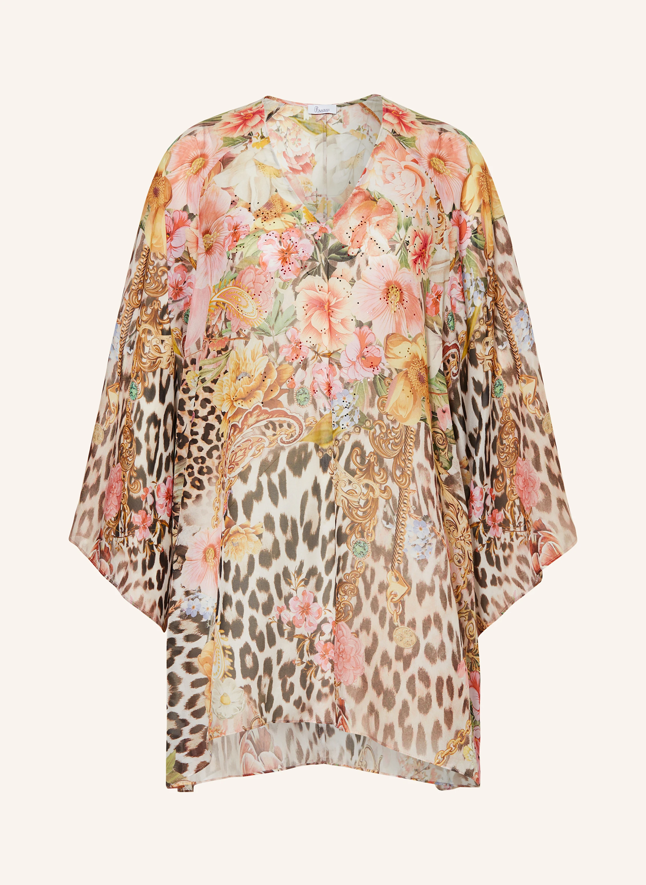 Princess GOES HOLLYWOOD Seidenbluse mit Schmucksteinen