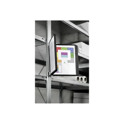 Durable Vario - Support mural magnétique avec 10 pochettes A4 - noir