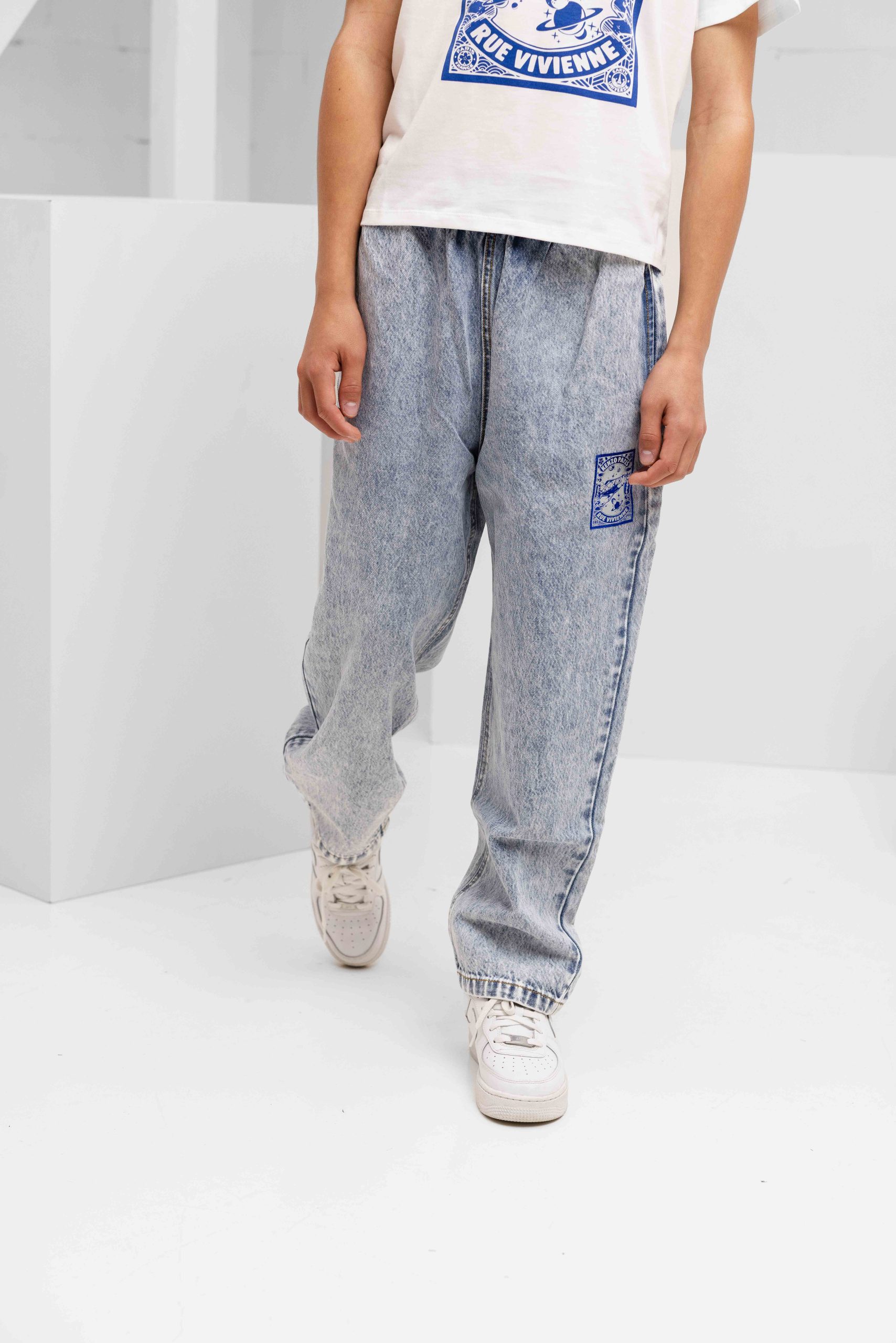 Kenzo Cosmis Fun Denim Jeans Kids Lichtblauw