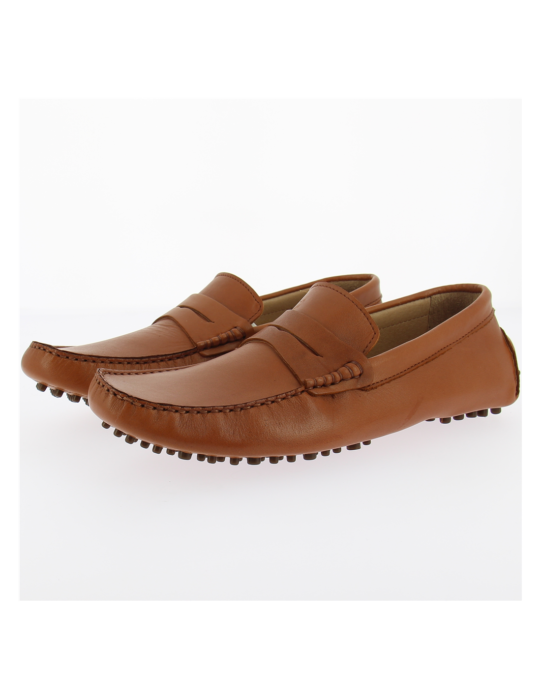 hylton mocassin homme 82985-01 cuir marron