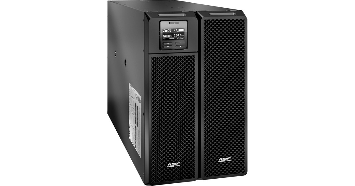 APCSmart-UPS On-Line 8000VA noodstroomvoeding ups  (Zwart, 6x C13, 4x C19, hardwire 1 fase uitgang, Embedded NMC, SRT8KXLI SRT)