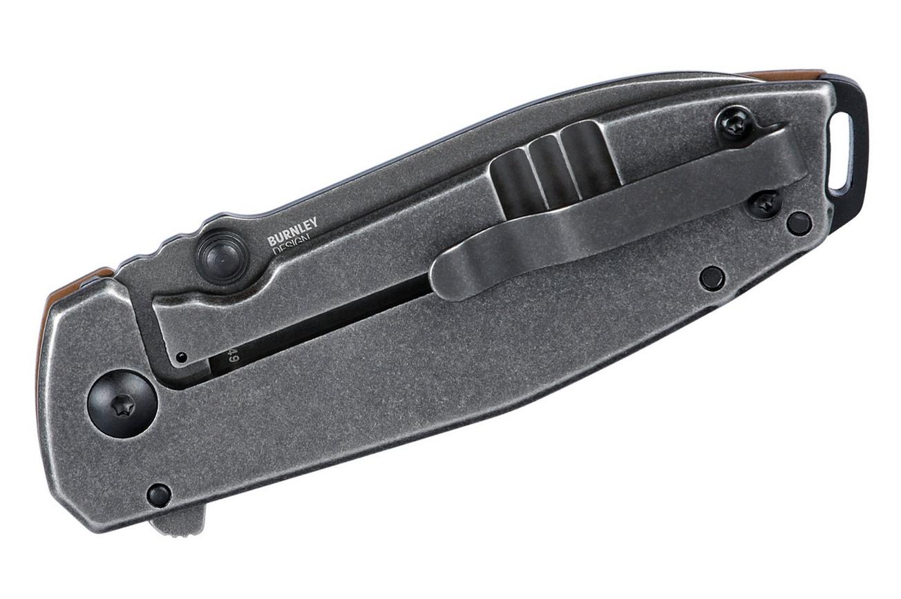 CRKT Squid XM Black 2495B Brown G10 zakmes, Lucas Burnley design