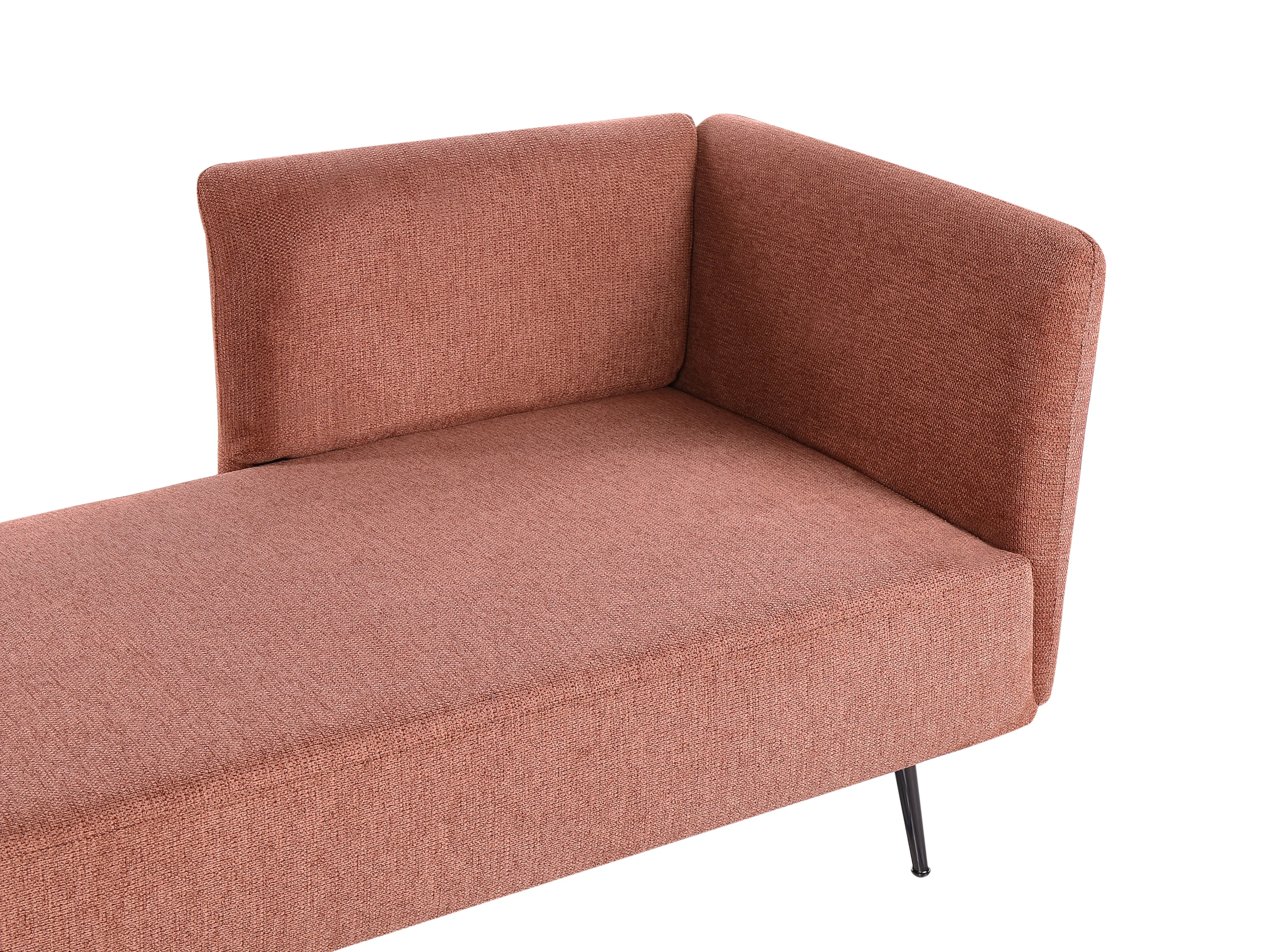 Rechtszijdige chaise longue RIOM Stof Rood