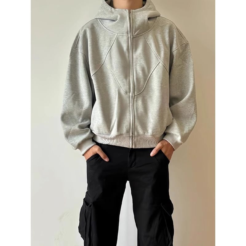Posive - Effen oversized hoodie met rits
