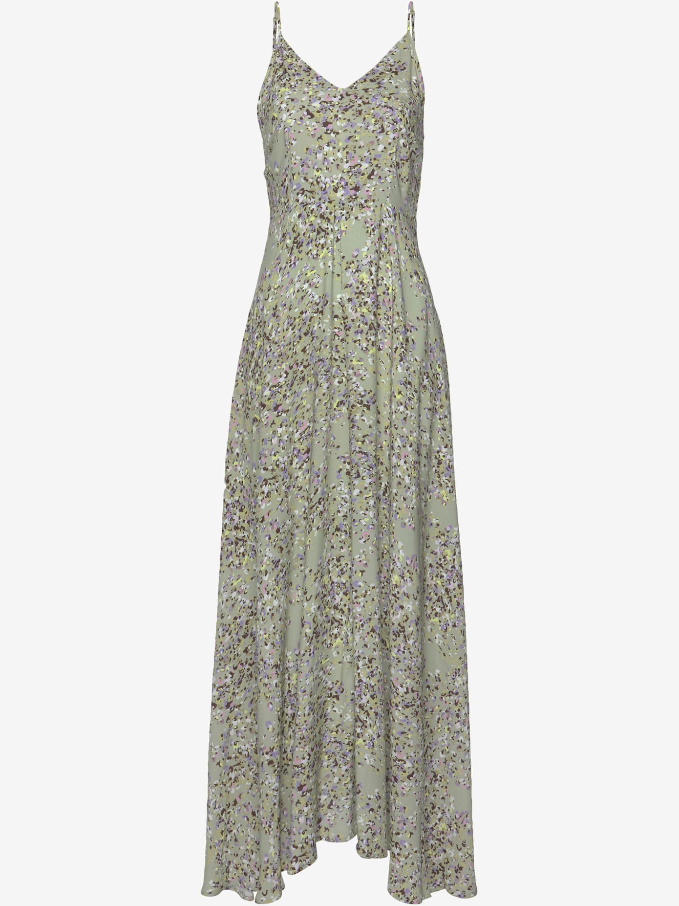 Robe longue belle encolure en v