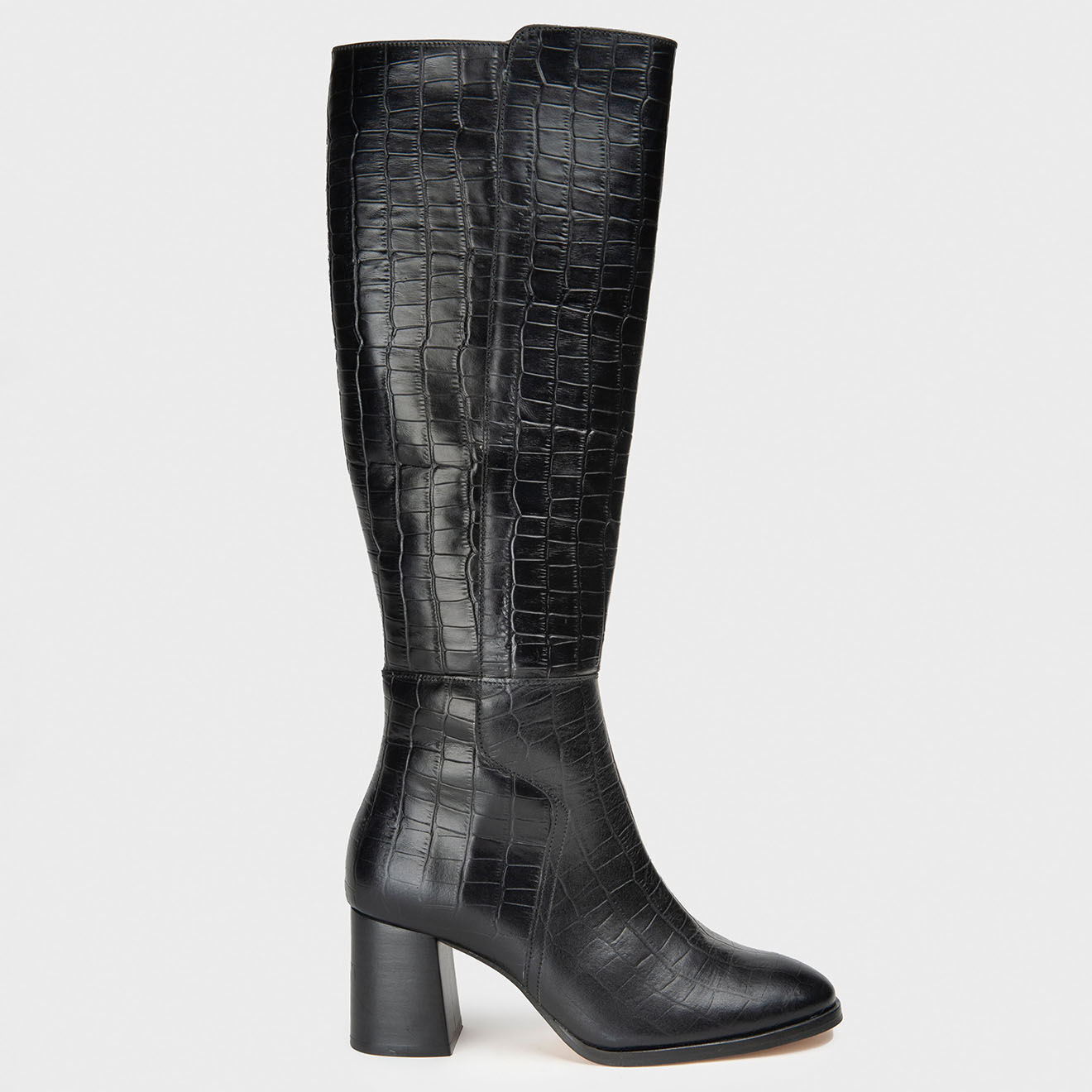 Anaki Bottes en Cuir Pisco noires - Talon 6.5 cm
