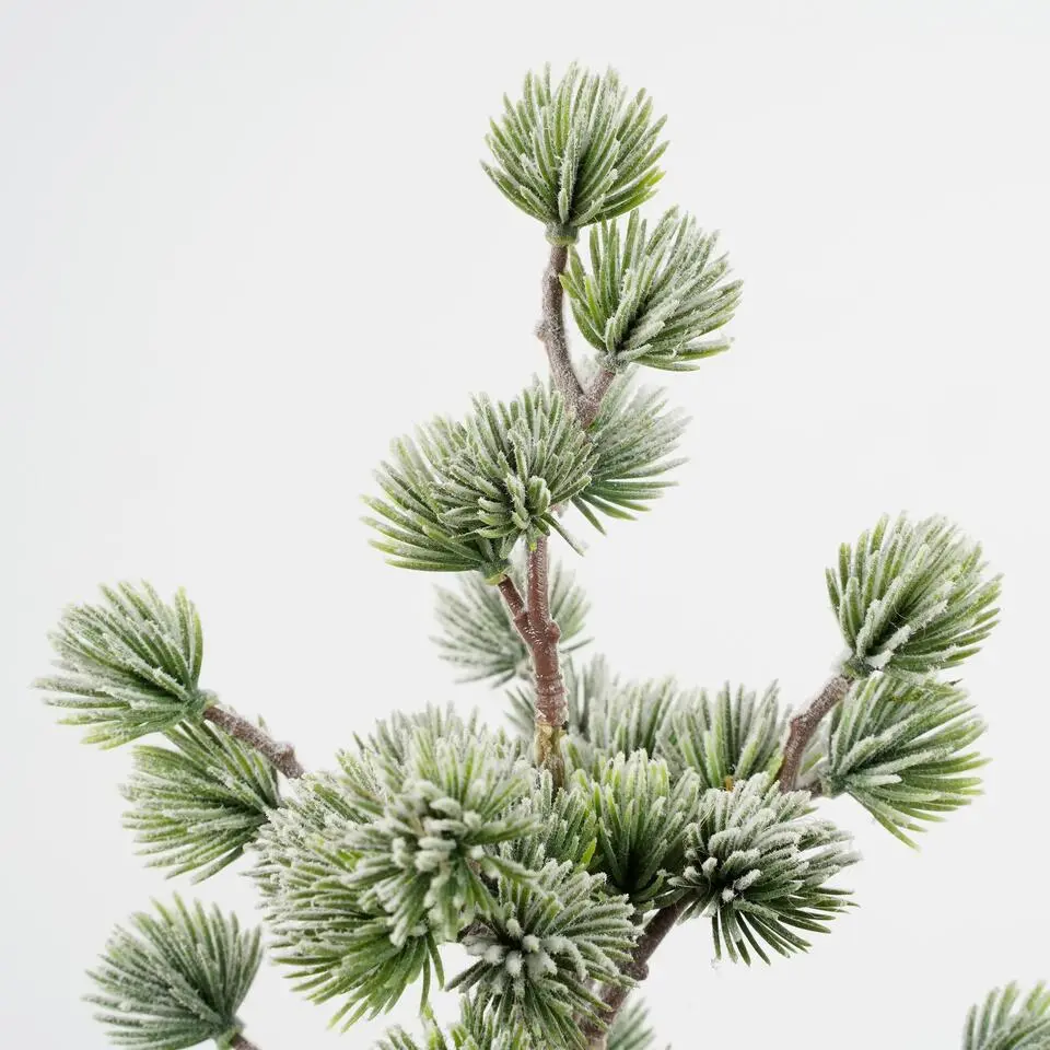 House of Seasons Kunstkerstboom in Jute - H45 x Ø23 cm - Groen Frosted