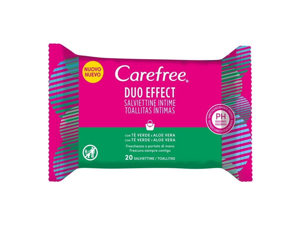 TOALHITAS CAREFREE CHÁ VER/ALOE 20UNI