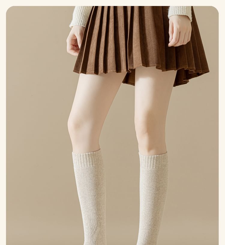 Lychee - Set: effen kniekousen
