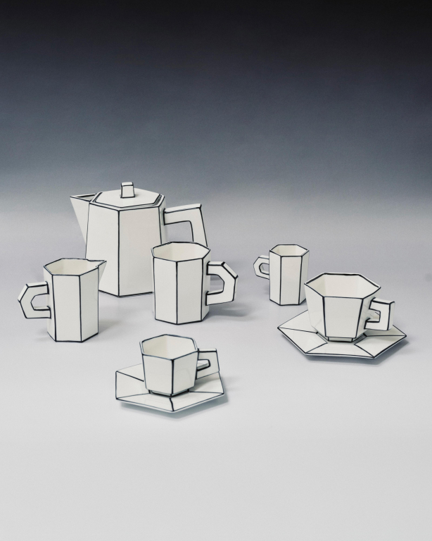 Serax Carte Blanche by A.Philips Cappuccino kop en schotel set van 2