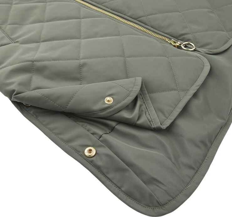 H2O Rubina Quilted lang overgangsjakke Grøn