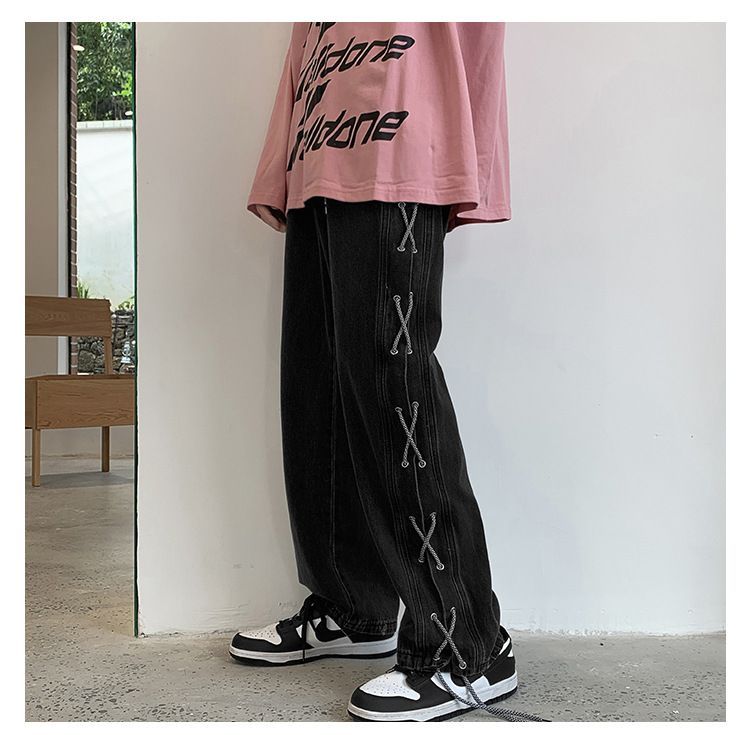 POSI - Baggy jeans met trekkoord