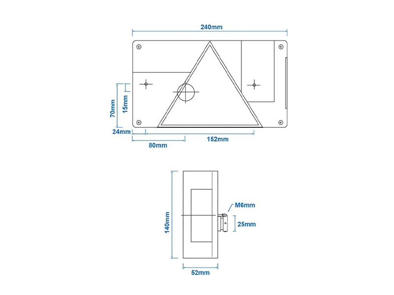 Aspöck Multipoint I rechts achterlicht - 5 functies