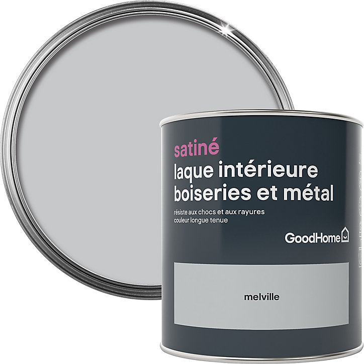 Laque boiseries et métal GoodHome Melville Satin 0,75L
