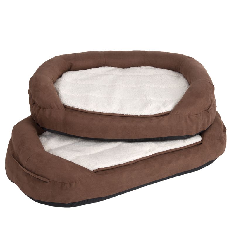 Panier ovale Memory, marron