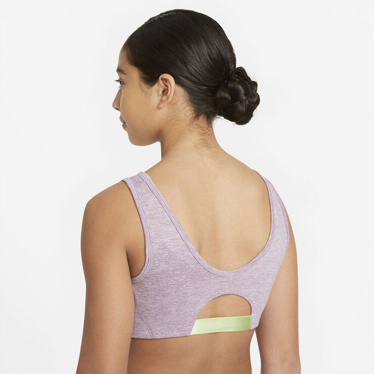 Nike Dri Fit Swoosh Luxe Sports Bh Lilla