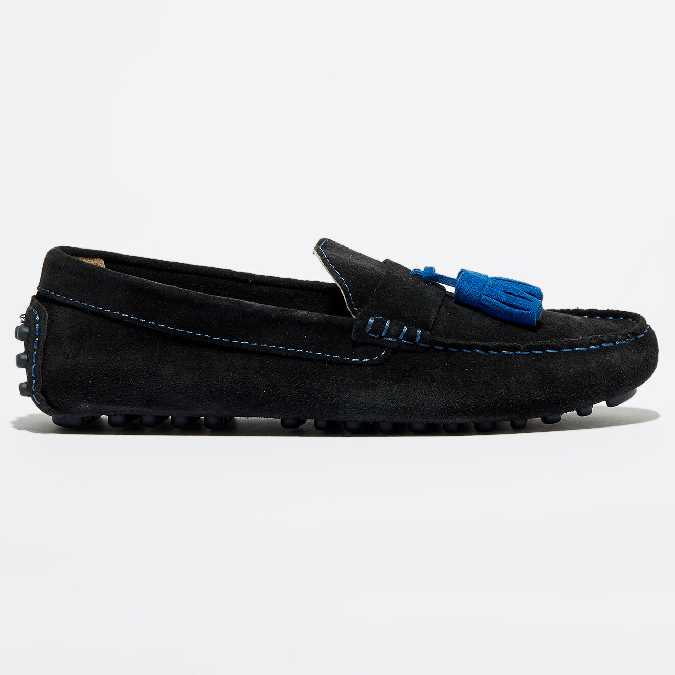 Flavio Création Mocassins en Velours de Cuir Manu noirs