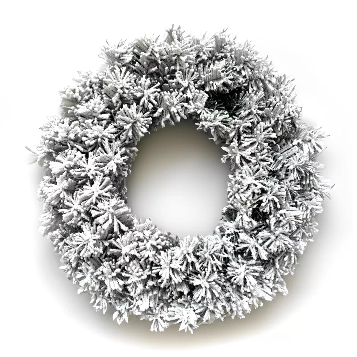 Couronne de Noël (D40 cm) Royal Vert enneigé