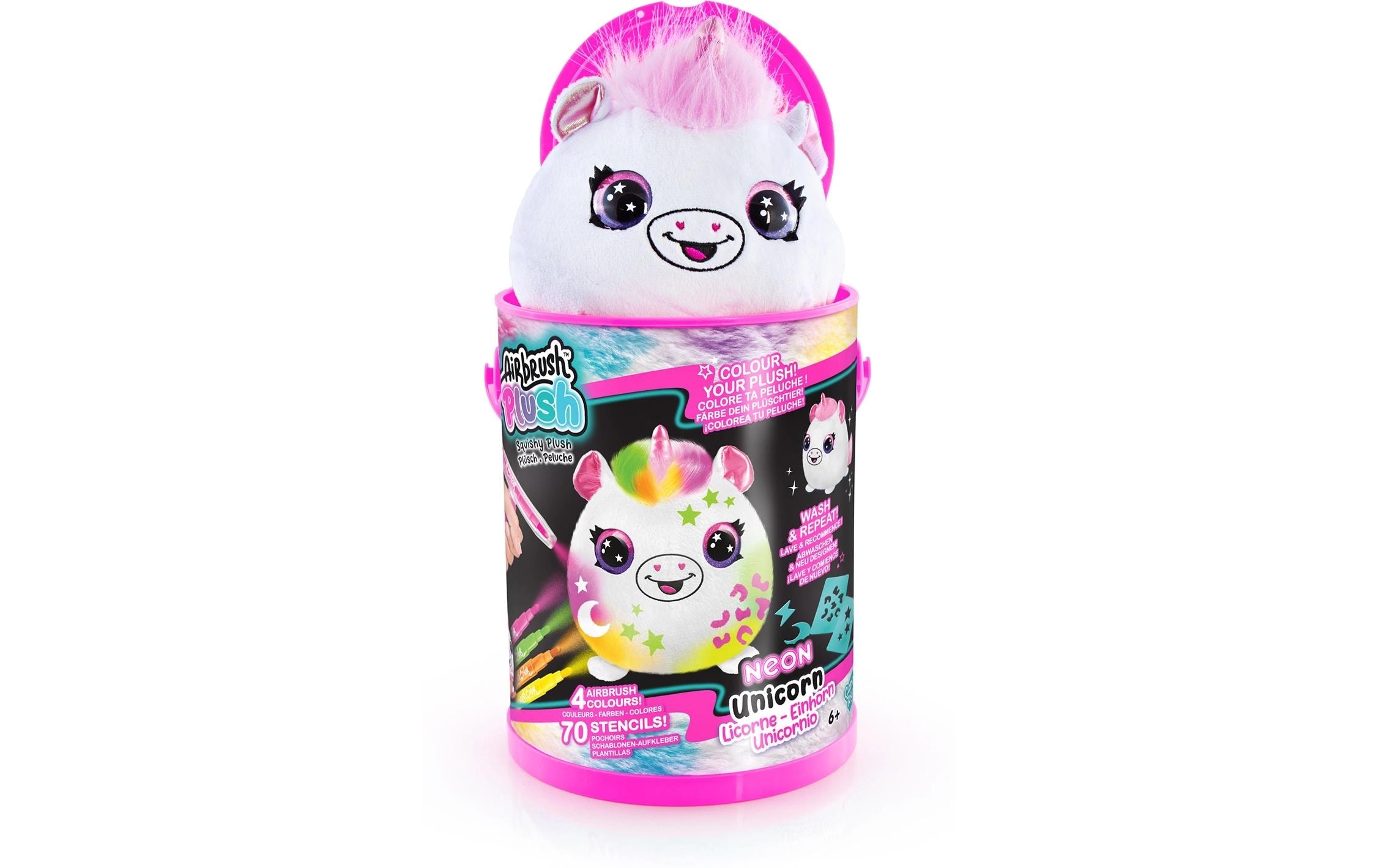 Canal Toys Plüschfigur »Plüsch Airbrush Plush Neon Squish Pals Paint Can assortiert«