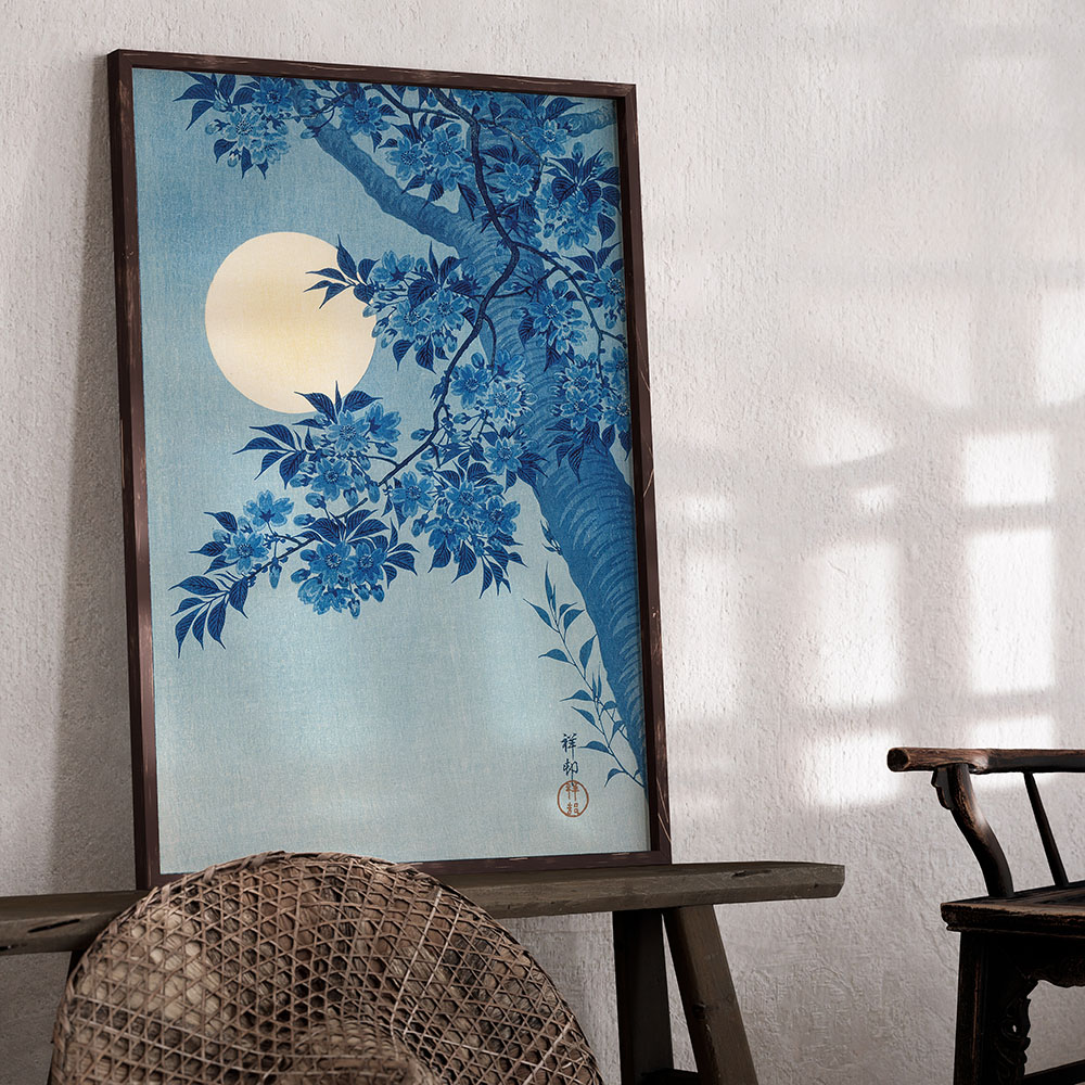 Poster Ohara Koson - Blossoming Cherry 30x45 cm