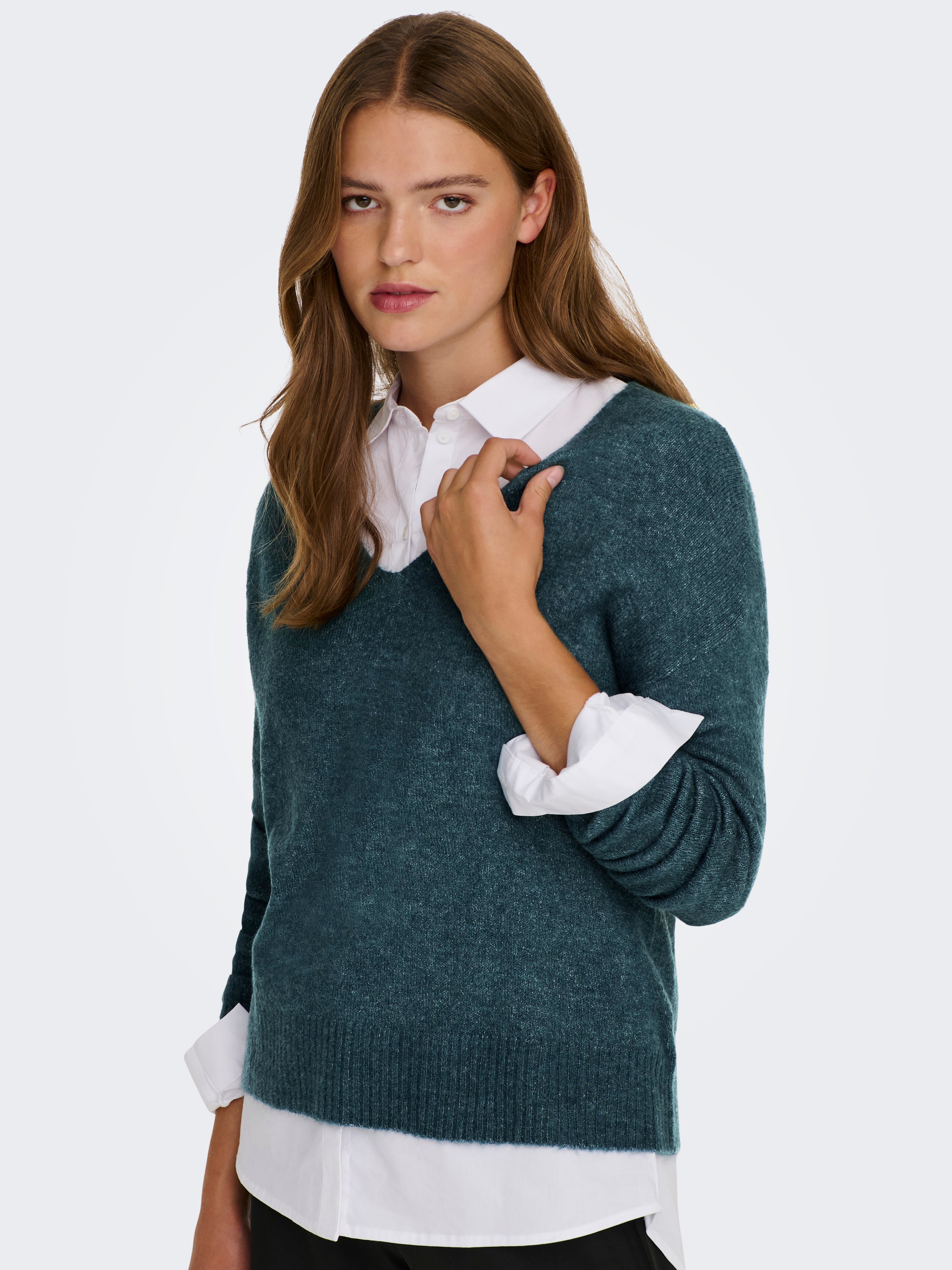 JDYELANORA Strickpullover Atlantic Deep