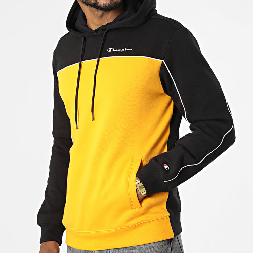 Sweat Capuche 217850 Jaune Noir