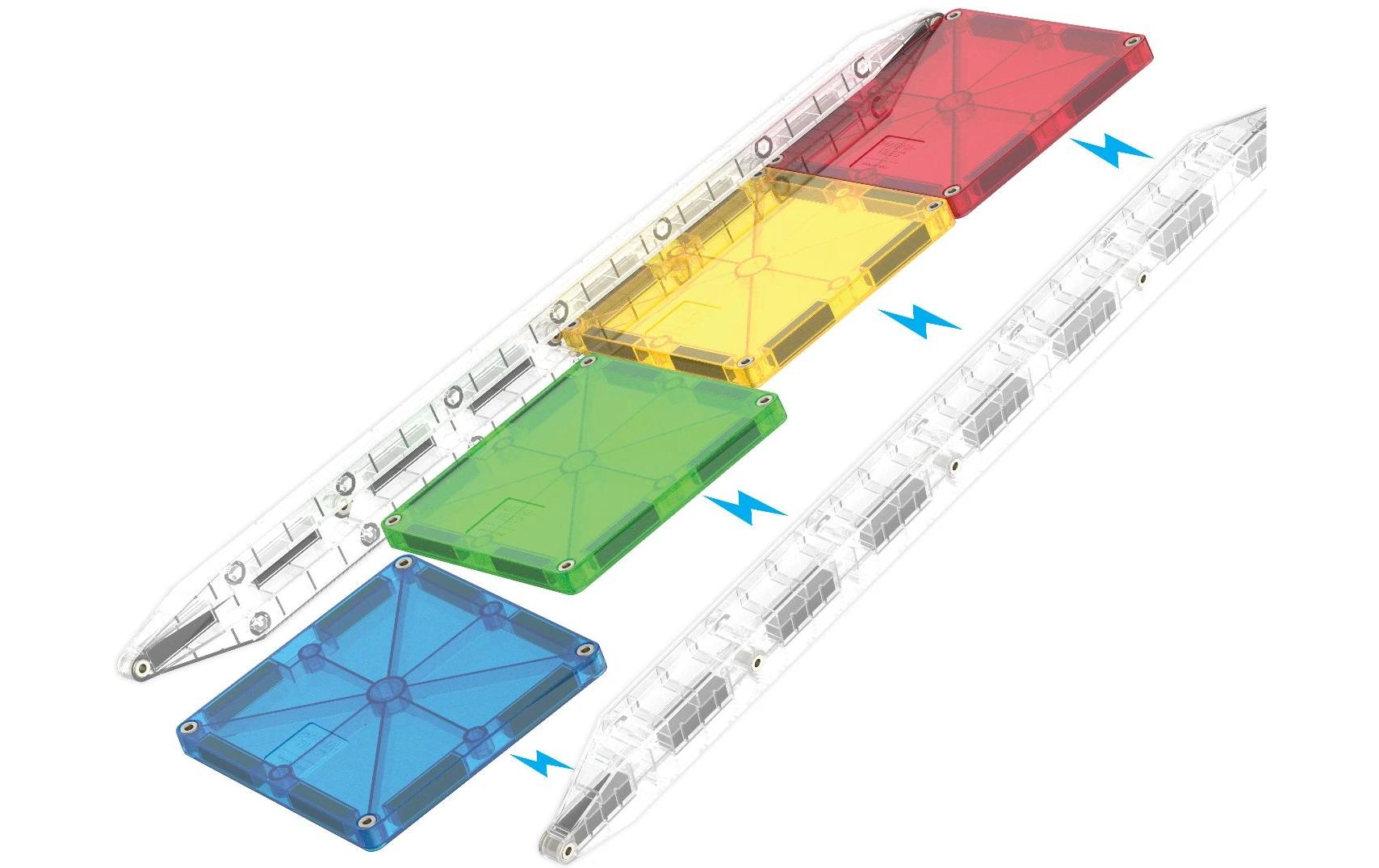 Rail Racers Deluxe 90 Teile<br>Deluxe Bau- und Rennset mit 90 magnetischen Teilen