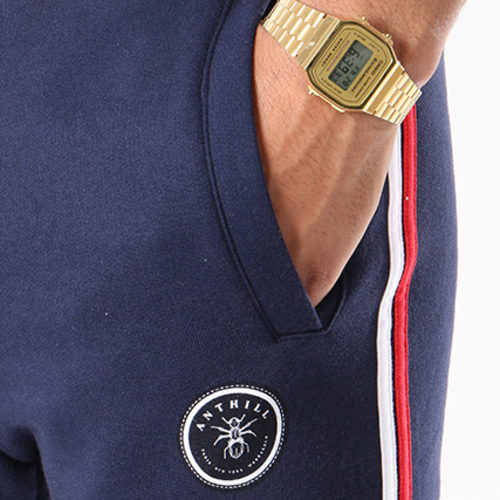 Pantalon Jogging Avec Bandes Line Bleu Marine
