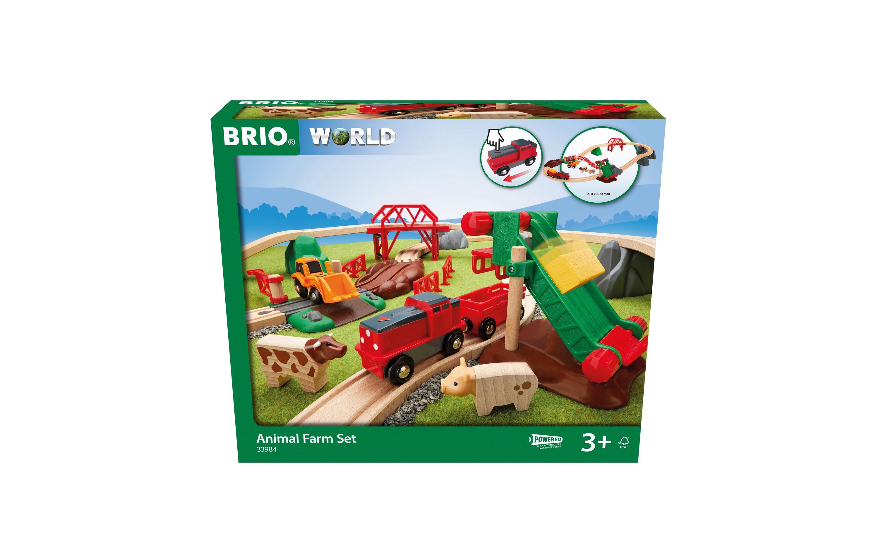 Eisenbahn Grosses Bauernhof-SetHolzspielzug-Set