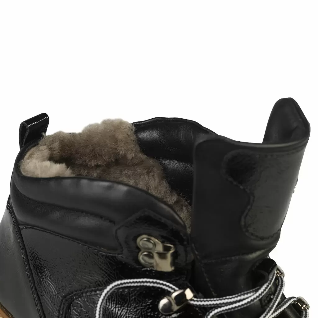 DAMEN - Winterbootie CORINNE schwarz Lack