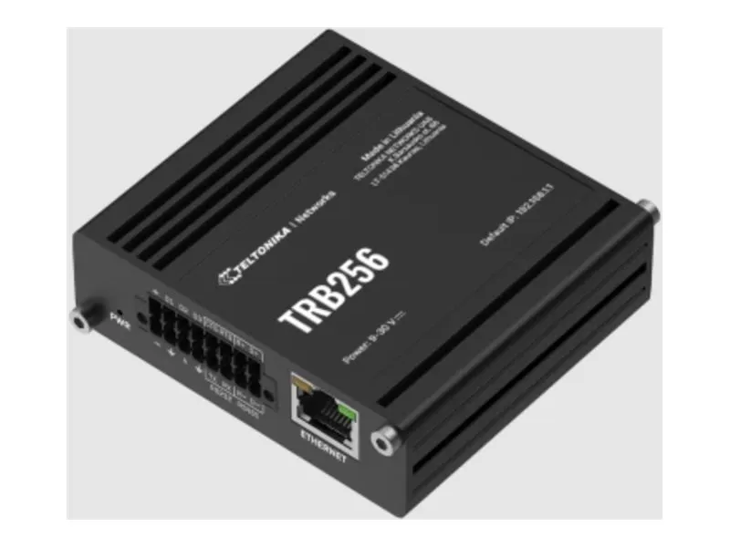 Teltonika TRB256 - Gateway - 100Mb LAN, BACnet, RS-485, Modbus, DNP3, RS-232 - LTE - 4G - desktop/væg/DIN-skinnemonterbar