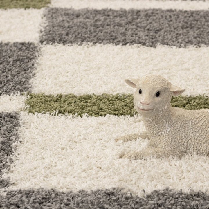 Hoogpolig vloerkleed - Gala Groen | Zachte en warme voeten