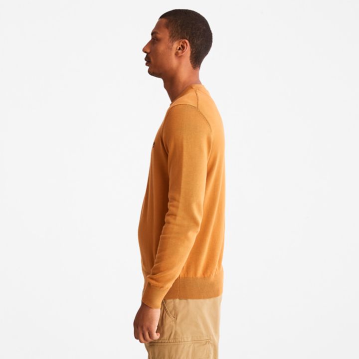 Suéter Williams River Crewneck Masculino na cor Laranja