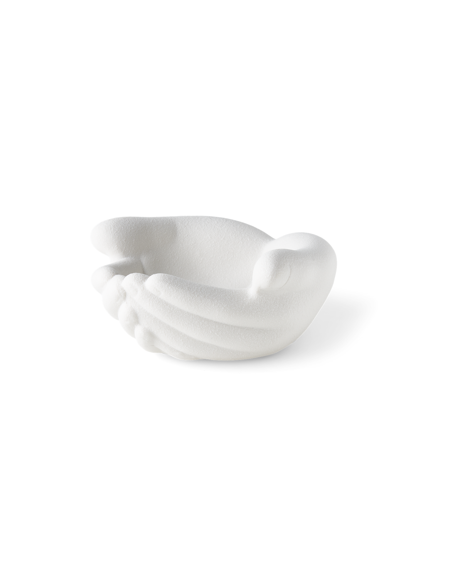 Dekorativ skål | Porcelæn. 14,2 x 15 x 6,5 cm. | Off White