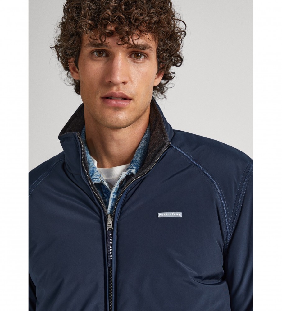 Jaqueta bomber reversível Banks da Pepe Jeans, na cor azul marinho.
