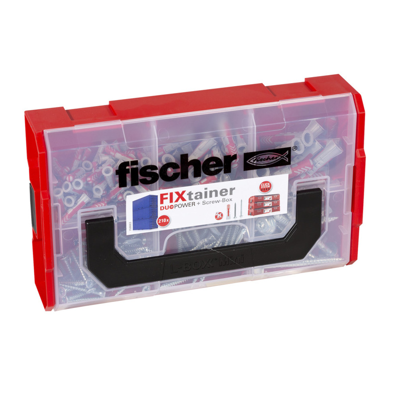 Fischer FixTainer Duopower pluggen en schroeven 210-delig