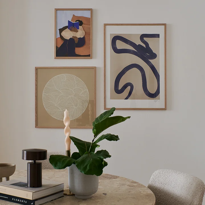 The Poster Club - Bilderrahmen Eiche natur, Plexiglas, 70 x 100 cm