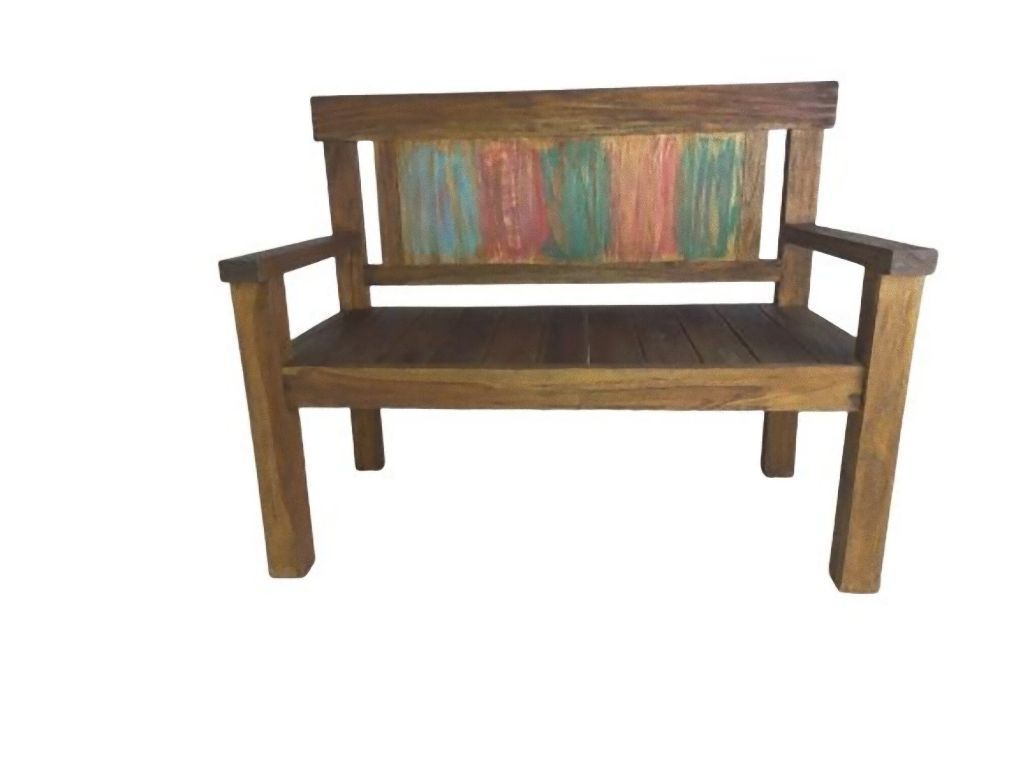 Teak Bank TIMOR 2-Sitzer Holz Sitzbank Gartenbank Garten Möbel Holzbank massiv