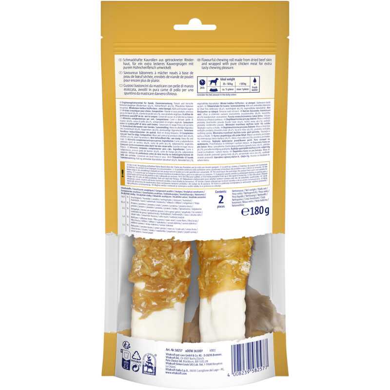 Vitakraft Delicious chews kauwrollen kip