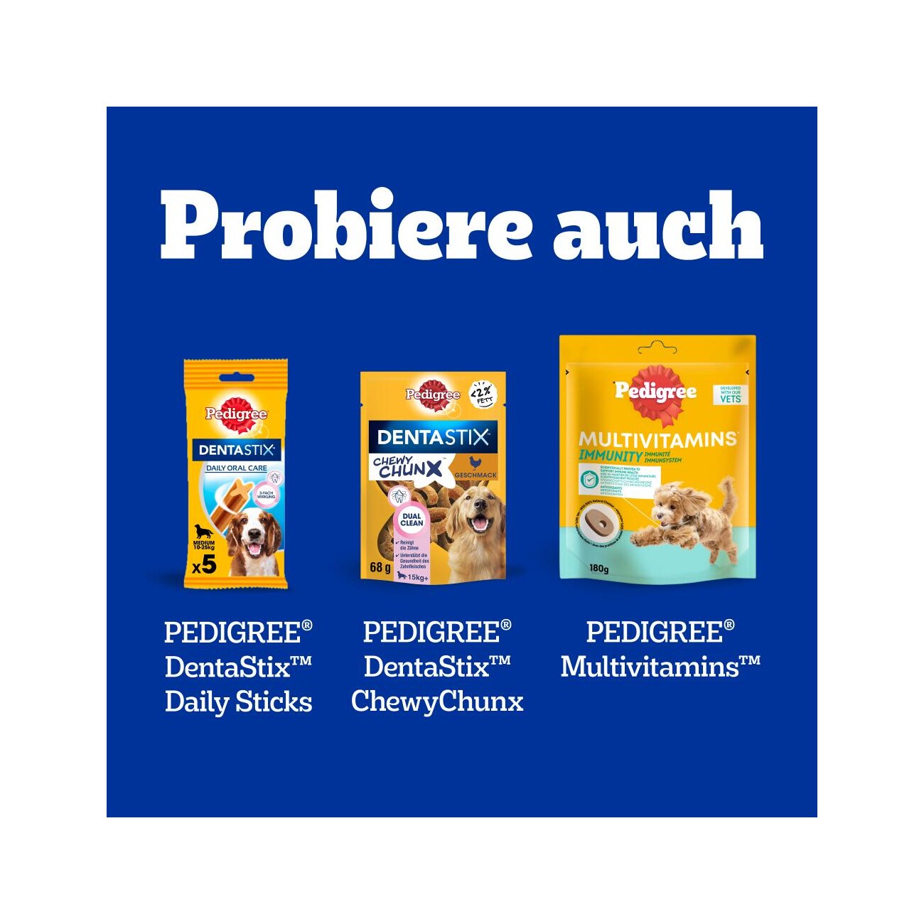 Pedigree Zahnpflege Dentastix Fresh Multipack 28 Stück für mittelgroße Hunde