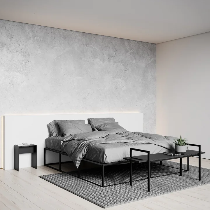 Nichba Design - Hocker H 45 cm, weiss