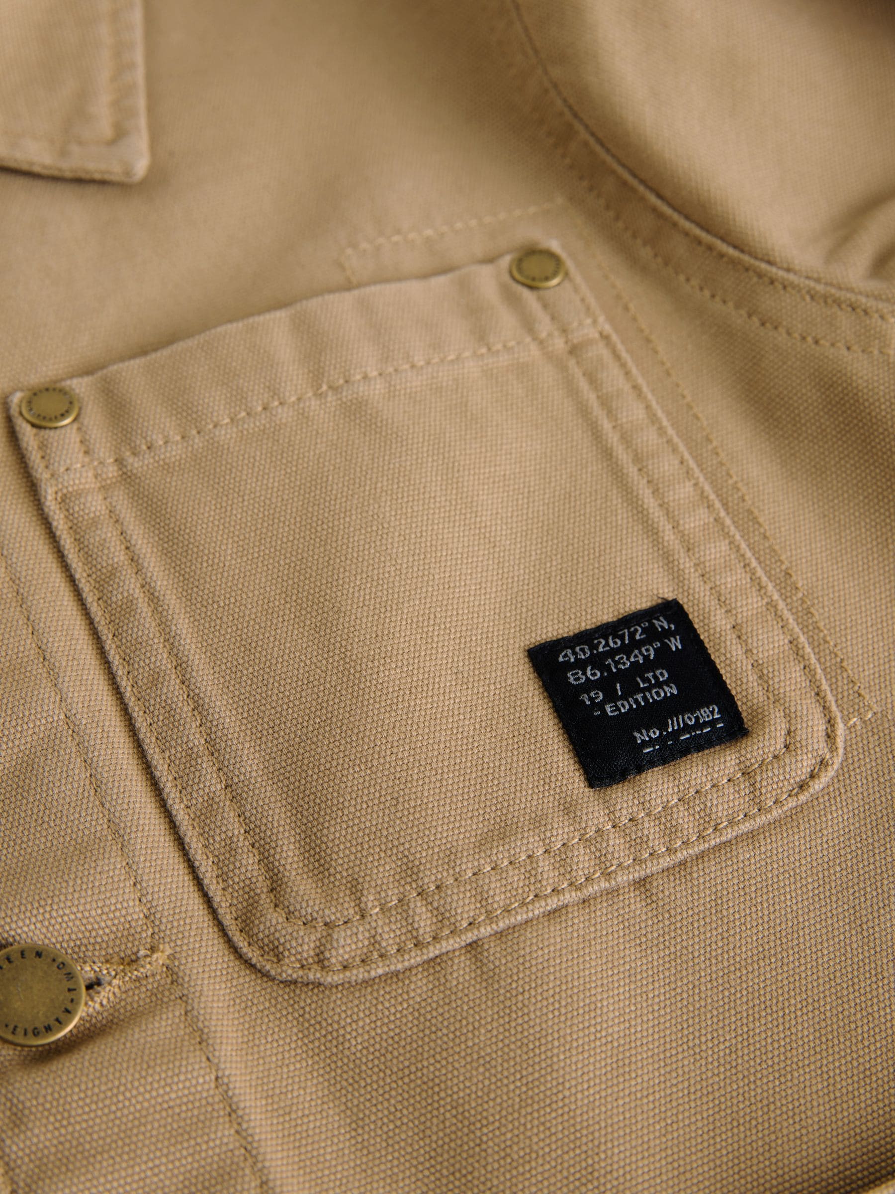 Lichtbruin - Canvas overshirt (3-16jr)