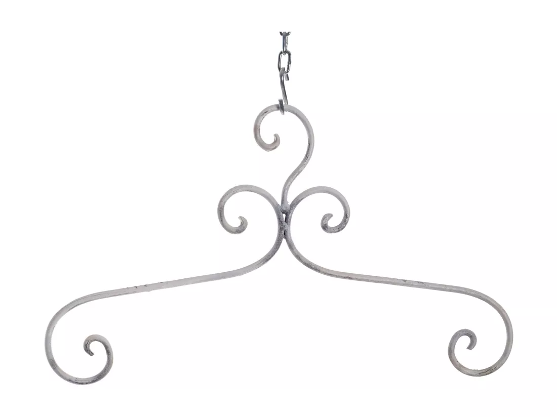 CINTRE Amélie ensemble de 6 Métal blanc antique
