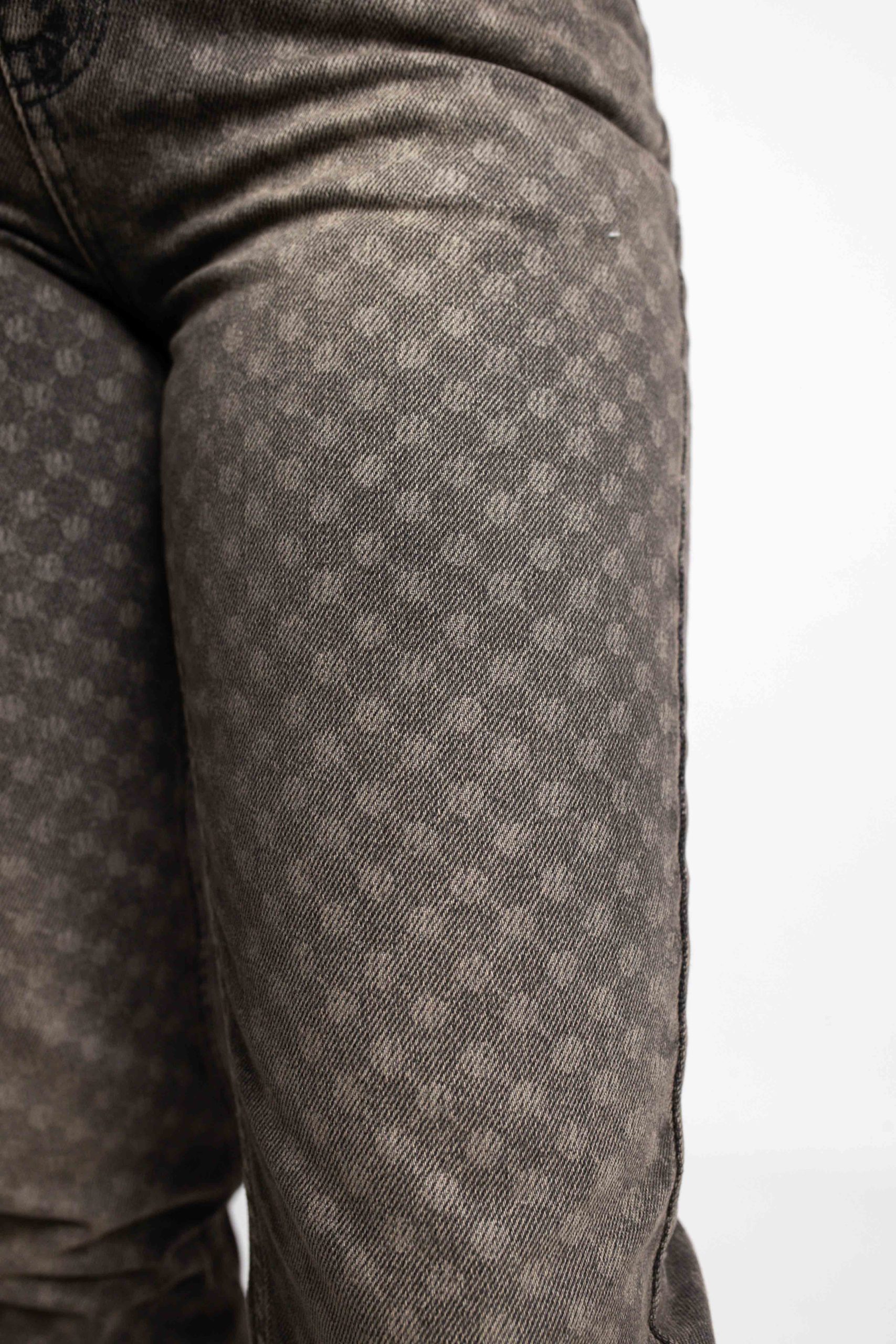 Malelions Monogram Jeans Dames Grijs