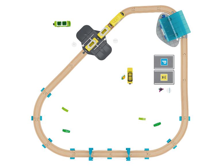 Houten treinbaan