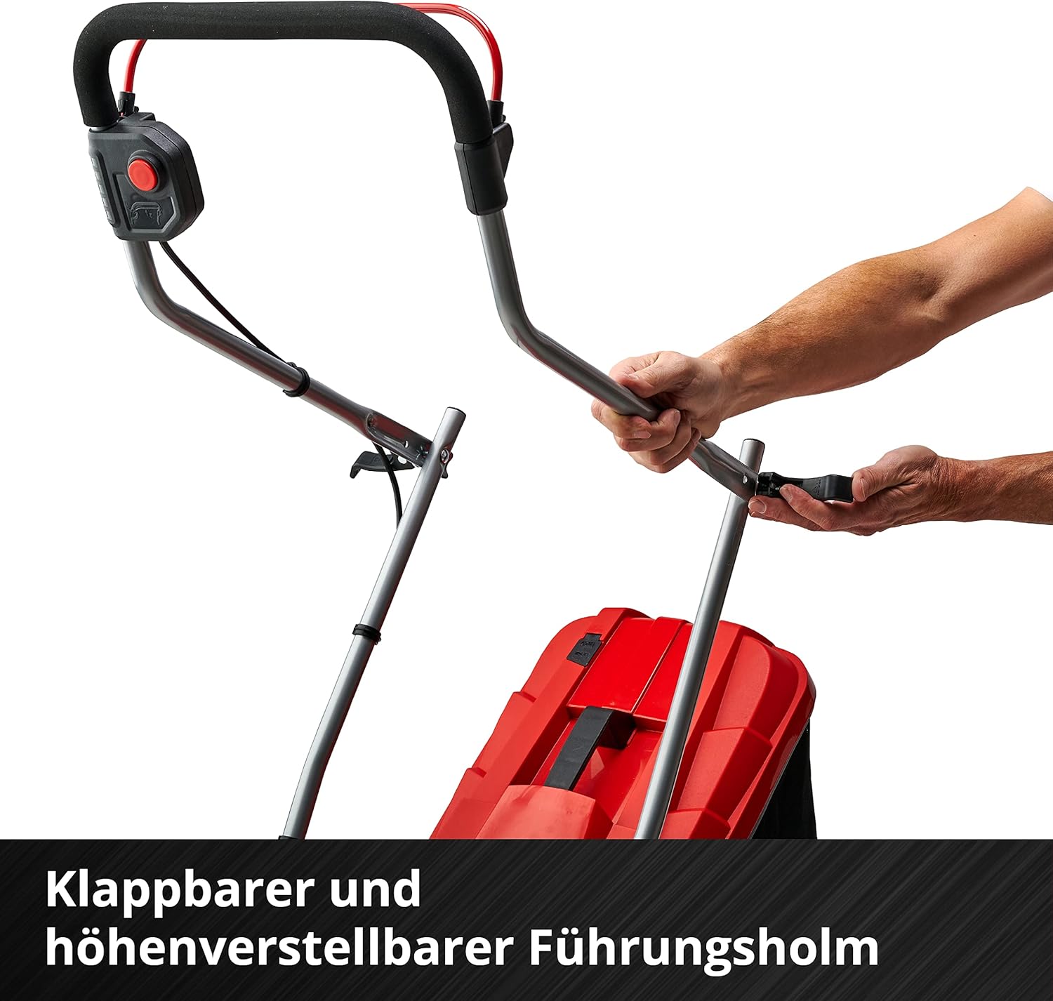 Einhell Akku-Rasenmäher GE-cm 18/33 Li Kit Power X-Change (18 V, 33 cm Schnittbreite, bis 200 m², Brushless, 30L Fangkorb, 25-65 mm Schnitthöhe, inkl. 4,0 Ah Akku und Ladegerät)