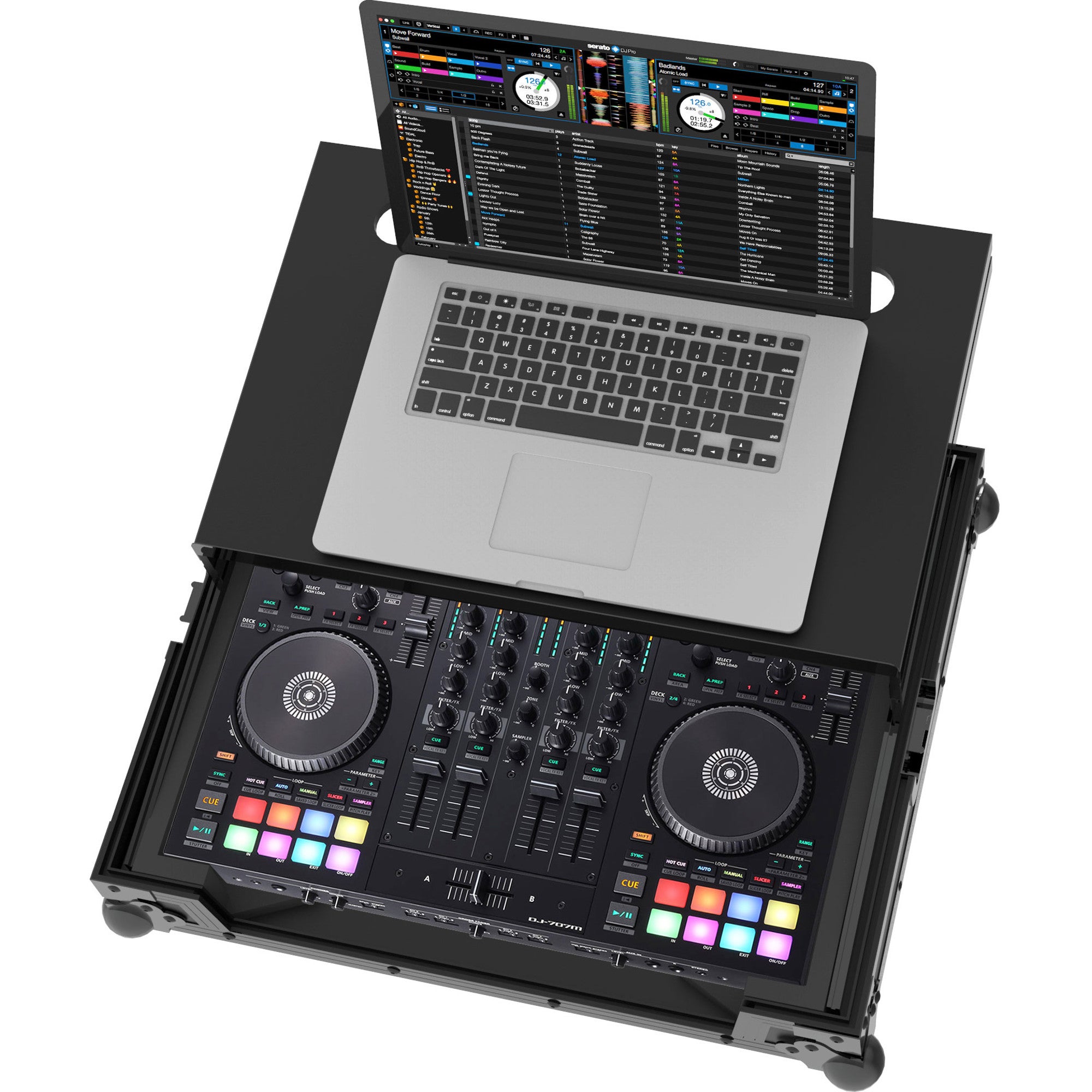 Zomo DJ-707M Plus NSE flightcase voor de Roland DJ-707M