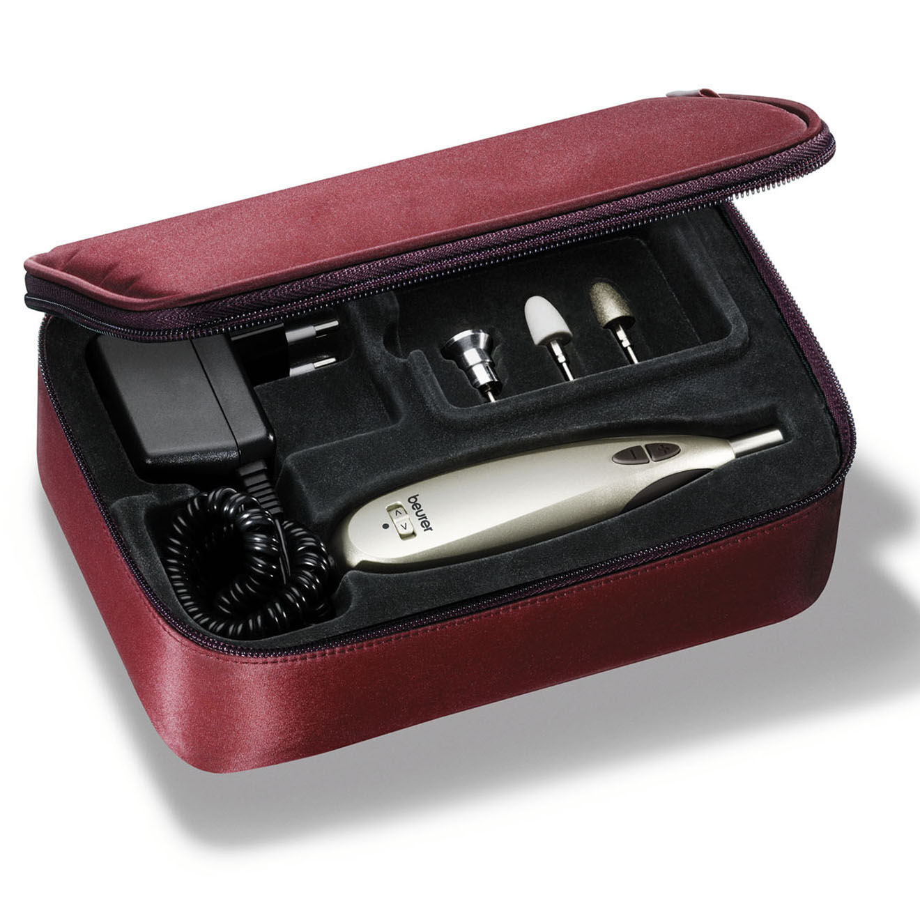 Beurer Set manucure & pédicure 9 embouts - gris